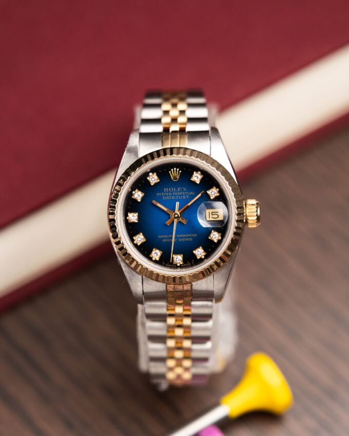 rabljena ura rolex lady datejust vignette dial