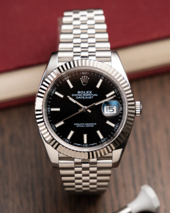 rabljena ura rolex datejust 126334 jubilee fluted s črno številčnico slovenija ljubljana